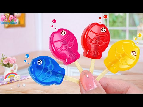 Jelly Fun Awaits👋How To Make Tasty Miniature Fish Jelly Recipe Decorating Tutorial🌈Pipi Yummy Cake