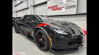 2019 SOLDSOLDSOLD Corvette C7 Z16 Grand Sport Coupe Auto Black on Black Stage 2 Rear Spoiler/Skirts