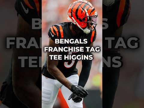 Bengals Officially Franchise Tag Tee Higgins #nfl #nflnews #football #bengals #shorts