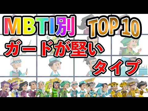 【MBTI診断】ガードが堅いタイプランキング TOP10