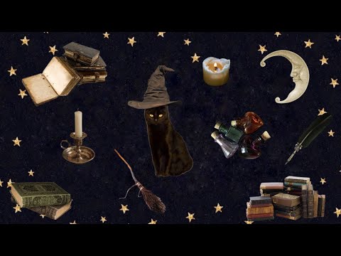 pov: you're a witch  brewing a potion 🕯️🌙🔮🍂  *spooky & cozy piano playlist*