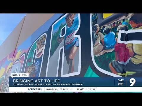 Tucson muralist and students create meaningful artwork at Sycamore Elementary