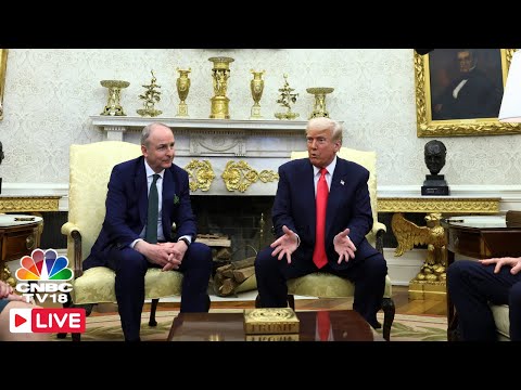 USA LIVE: President Trump Welcomes Irish's PM Micheal Martin to the White House | Ireland USA | N18G