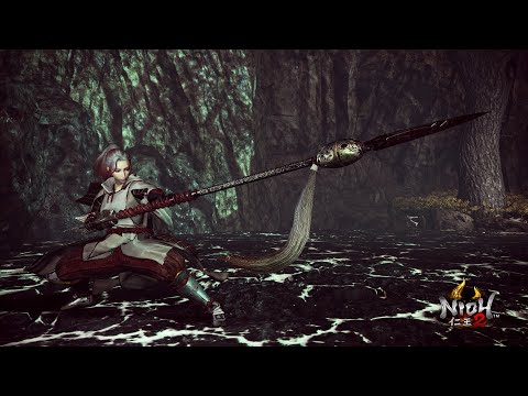 仁王2 奈落獄深處 長槍 VS 白虎, 夜刀神, 大蛤蟆 (難行石+9) Nioh 2 Spear vs White Tiger, Yatsu-no-Kami, Giant Toad