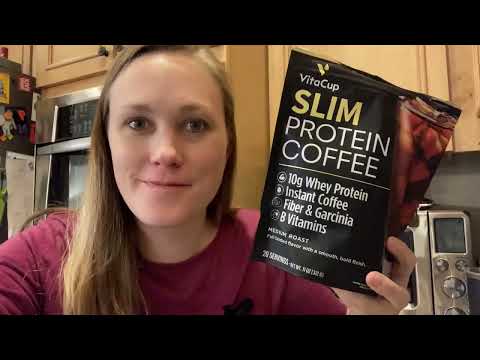 Review of the VitaCup Slim Protein Coffee for Diet Support, Instant Coffee w/Whey Protein Powder