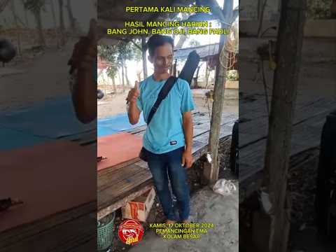 PERTAMA KALI MANCING HARIAN DI PEMANCINGAN EMA TANGERANG, LIAT HASILNYA 🤔