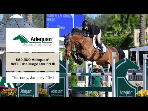 Watch round 3 of the $62,500 Adequan WEF Challenge Cup