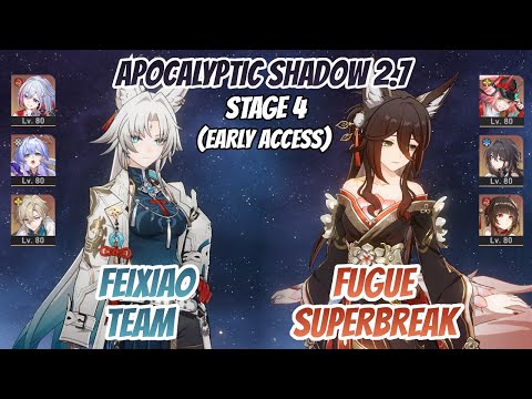 Feixiao Team & Fugue x Rappa Apocalyptic Shadow Stage 4 (3 Stars) | HSR Early Access