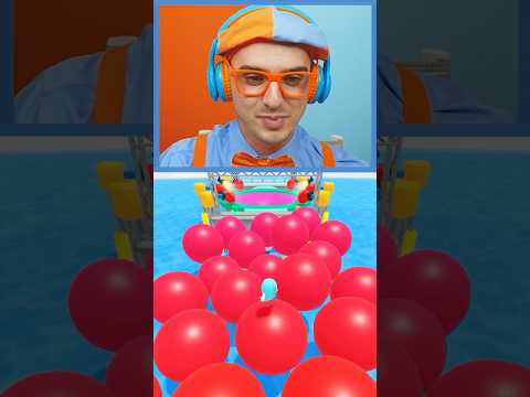 POP the Balloon Challenge in Roblox! Blippi's Obbybods Gameplay! #blippi #shorts