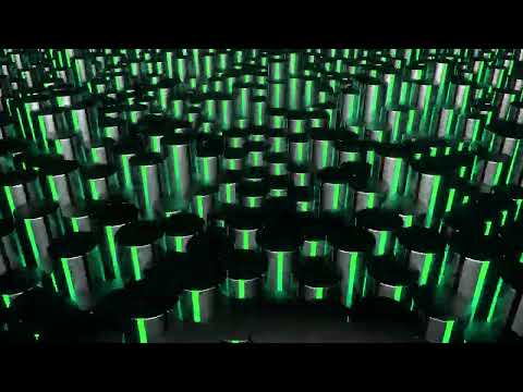 [4K] 2 Hour DJ Visual Loop - Pulsating Cylinders