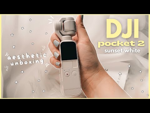 DJI POCKET 2 SUNSET WHITE UNBOXING + Sample footage✨