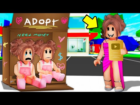 I Became TWINS With My SISTER And GOT ADOPTED By A RICH YOUTUBER In Brookhaven RP!!