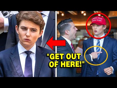 Baron Trump kicked out for wearing a MAGA hat – His response shocked the city!