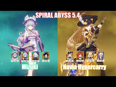 C0 Mizuki & C0 Navia Hypercarry | Spiral Abyss 5.4 | Genshin Impact