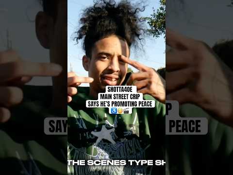 Shotta4oe Main Street Mafia Crip Promotes Peace ♿️😳🎬 #trending #crips #shorts #vlog #fyp