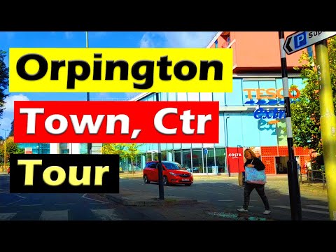 Shopping trip to Orpington Town Centre, Kent. A Drive Tour