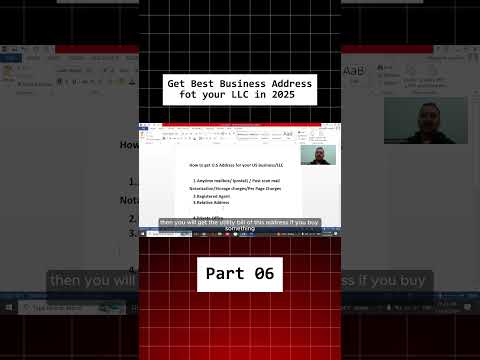 How To Get Best Business Address for Your LLC in 2025 | LLC Formation Explained | Part 06