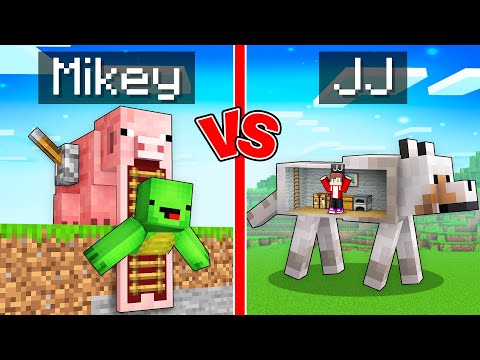 Mikey POOR vs JJ RICH Animal Base Survival Battle in Minecraft (Maizen)