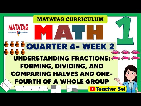 MATH 1 QUARTER 4 WEEK 2 MATATAG - UNDERSTANDING FRACTIONS: FORMING, DIVIDING, AND COMPARING HALVES