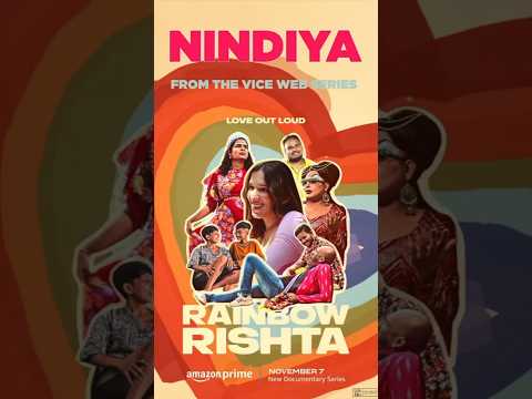 My new song ‘Nindiya’ is out on 10th Nov! Written for Vice x Amazon Prime’s show “Rainbow Rishta” 🌈