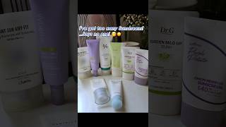 Korean Sunscreens! #koreanskincare #sunscreen #skincarereview #youtubeskincare