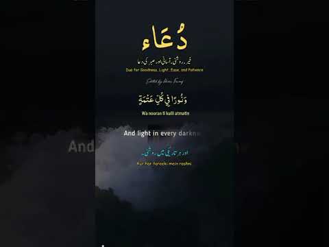 Dua For goodnes, patients, Ease and light #dua #holyquranforall #islamicvideo #viralvideo #duaa