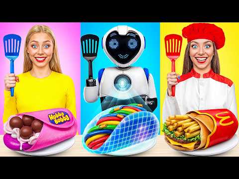 Me vs Robot Cooking Challenge | Robot in Real Life by Multi DO Smile