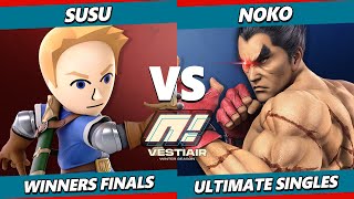 VESTI'AIR 16 WINNERS FINALS - Susu (Mii Swordfighter, Steve) Vs Noko' (Kazuya) Smash Ultimate - SSBU