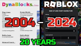 ROBLOX Website Evolution ANIMATED (2004 - 2024) 20 YEARS #robloxclassic