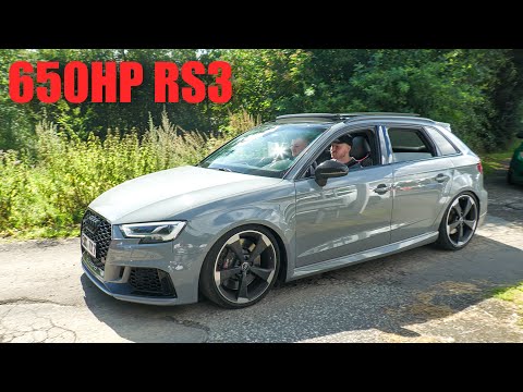 650HP TTE700 Audi RS3 8V with Hurricane Exhaust - CRAZY Revs and Accelerations at Nürburgring!