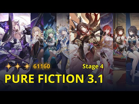 E1S1 The Herta + Serval & E0 Fugue - Pure Fiction 3.1 / 3.0 Stage 4 (3 Stars) | Honkai: Star Rail