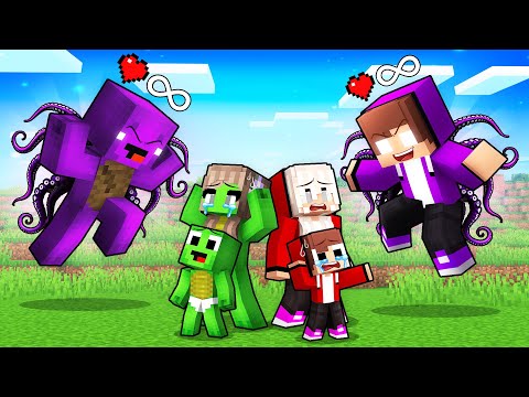 JJ and Mikey Became DARK and TROLL Families in Minecraft - Maizen