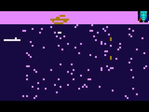 Atari 800 Game: Submarine Minefield (1980 Sebree's Computing)