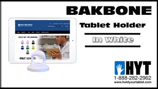 White Bakbone Handheld Magnetic Tablet Holder by Hold Your Tablet