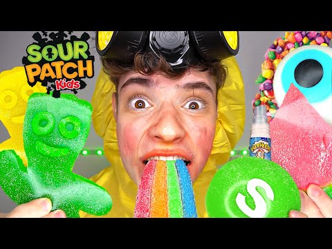 Extreme Giant Sour Food + ASMR