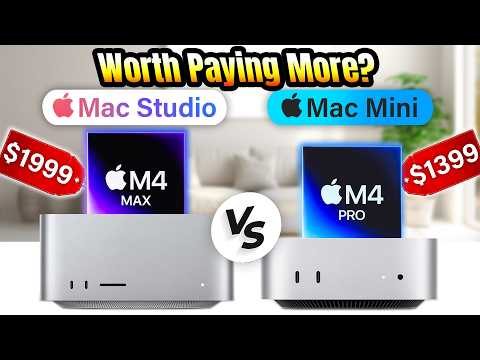 Mac Studio M4 MAX Vs Mac Mini M4 PRO - INCREDIBLE DIFFERENCE!