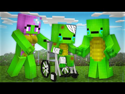 Mikey FAMILY Helps a Sick Baby Mikey Hurt Broke Body in Minecraft Challenge - Maizen