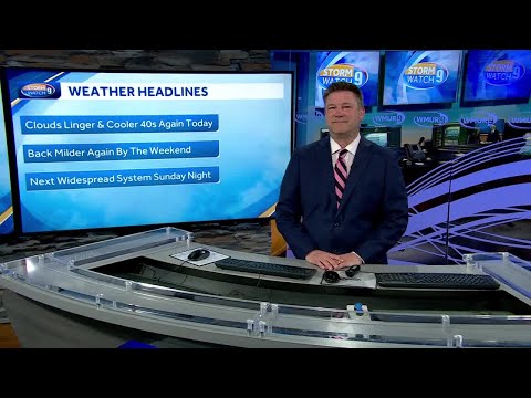 Video: Clouds, cooler temps Thursday before milder weather this weekend