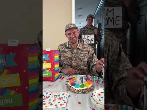 Soldier keeps his promise to his brother in arms and makes it home safely for his birthday ❤️