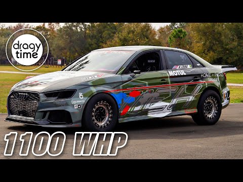 1100 WHP Audi RS3 Sedan | 1/4 Mile in 8.35 Seconds with 275 Km/h (171 mph)