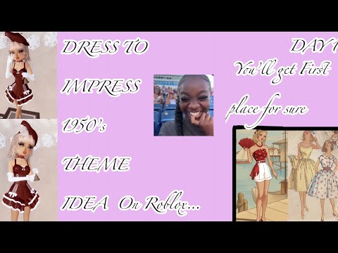 MAKING A 1950’s THEME OUTFIT IN DRESS TO IMPRESS💗 *day 1*