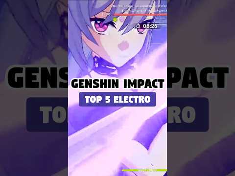 TOP 5 ELECTRO CHARACTERS IN 5.0 GENSHIN IMPACT