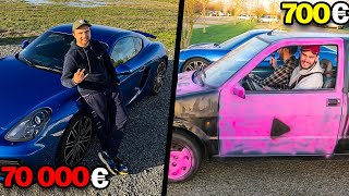 VOITURE À 700€ VS VOITURE À 70 000€ ( ça part en Co***** )