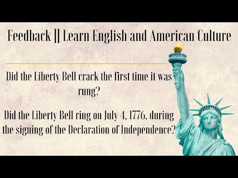 8.🗽Feedback || The Liberty Bell. Why Does It Have a Crack🔥 || Learn English Through American culture