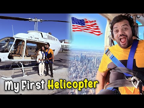 My First Helicopter Ride In America (USA) 🇺🇸🚁 | Dream Came True ❤️ | Poora New York Dekh Liya 😍