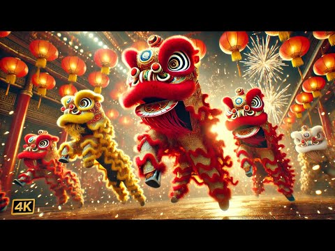 New year led lions dance 2025 电光彩狮耀新年