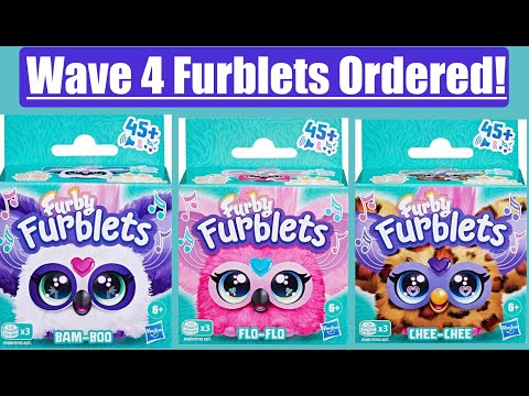 Just Released! Furby  Furblets Wave 4! Flo-Flo, Bam-Boo & Chee-Chee Ordered! #furblets #furblets2024