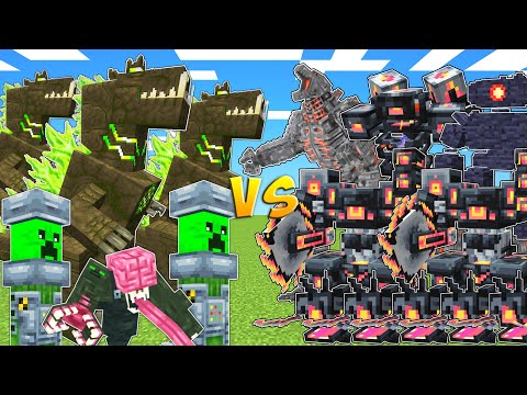 NUCLEAR vs ROBOT ARMY in MOB BATTLE!