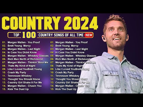 Brett Young, Morgan Wallen, Kane Brown, Luke Bryan, Luke Combs, Chris Stapleton - Country Music 2024