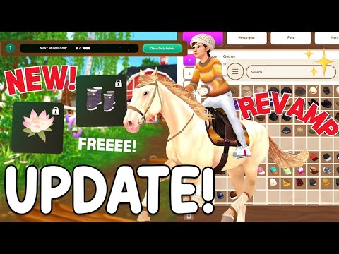 NEW FREE ITEMS, WARDROBE REVAMP, TRAIL OF SPLENDOR & MORE!! STAR STABLE UPDATE!!